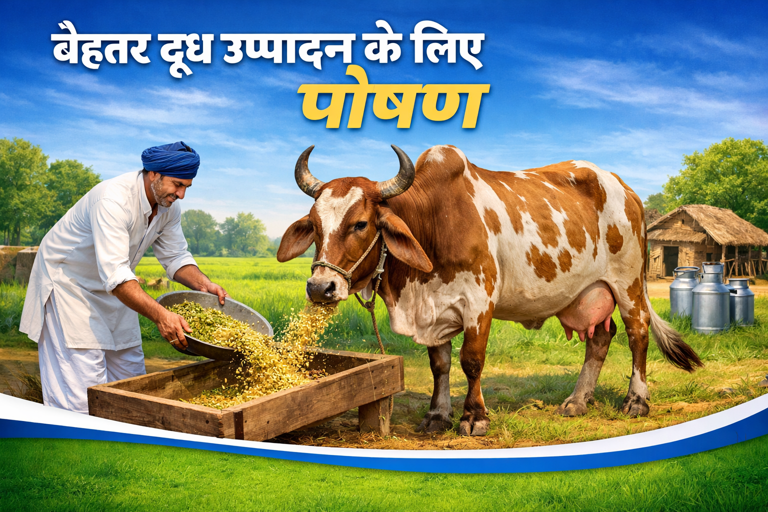 Dairy nutrition tips for better milk yield.